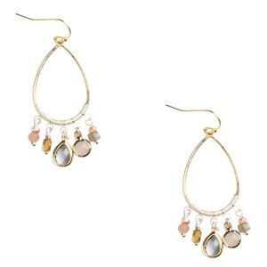 Nakamol Gramercy Stone and Bead Teardrop Earrings